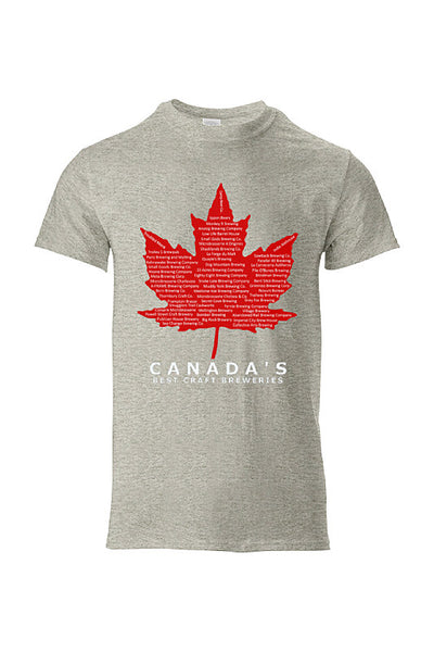 Canada's Best Craft Breweries Heavy Cotton T-Shirt – Craft Beer Clothing