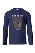 Quebec's Best Craft Breweries - Short Sleeve t-shirt - printed on fron –  Craft Beer Clothing