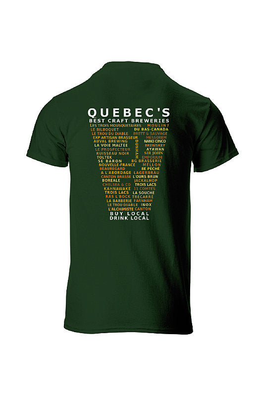 Quebec's Best Craft Breweries t-shirt-mens – Craft Beer Clothing